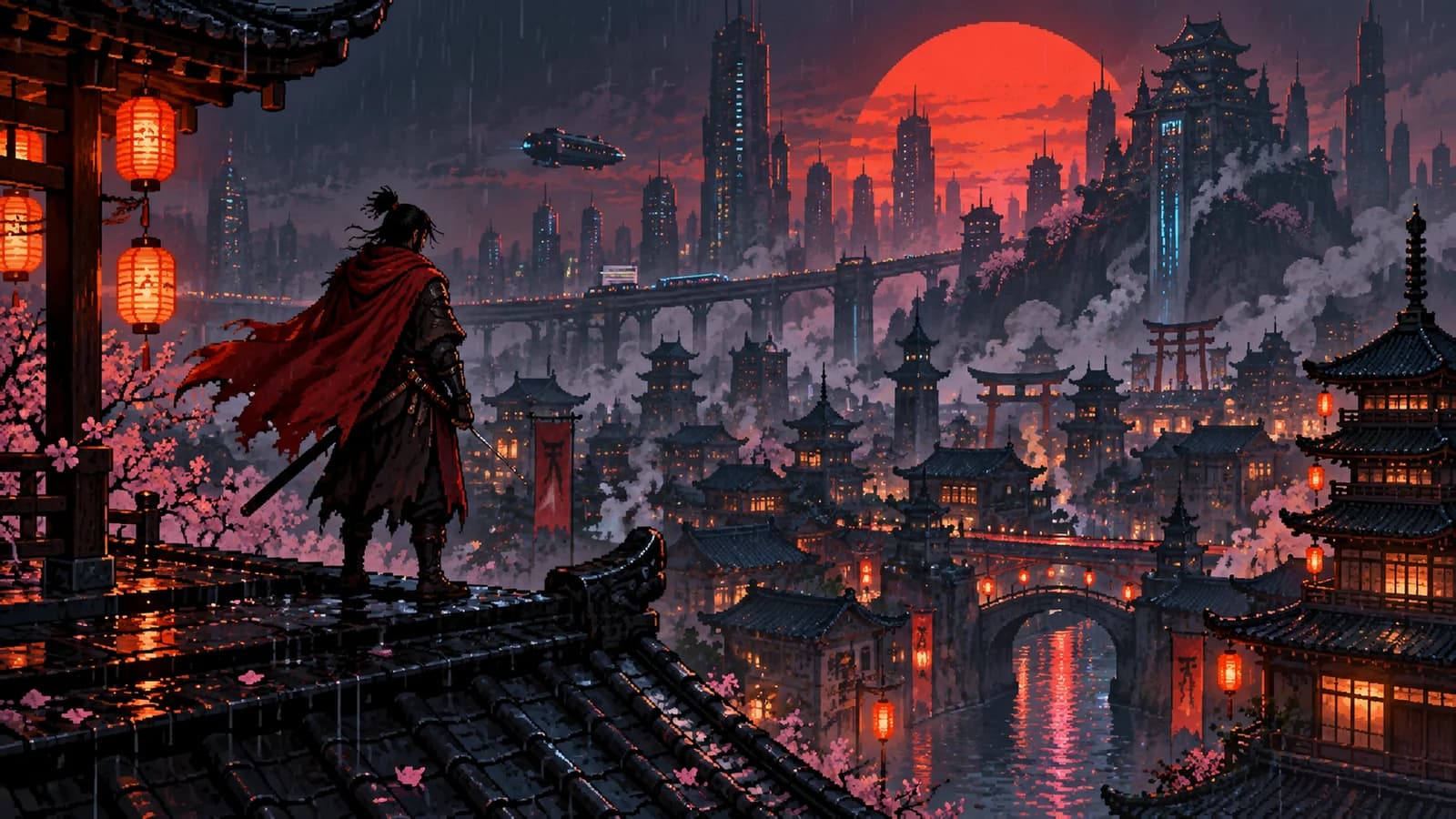Neon Ronin cartridge artwork
