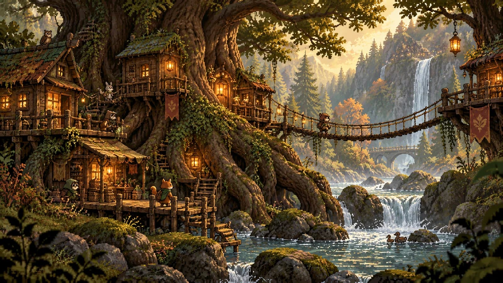 Wildwood pixel art world